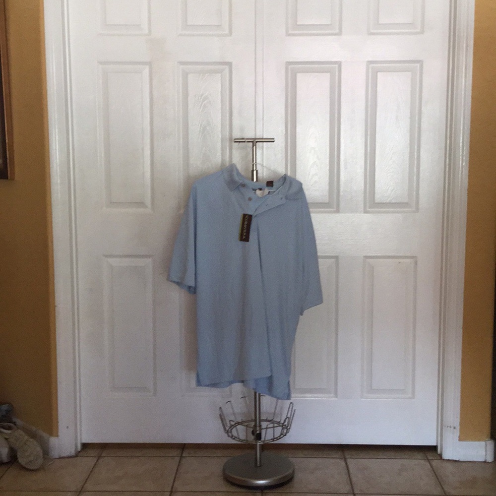 Cubavera baby blue polo shirt